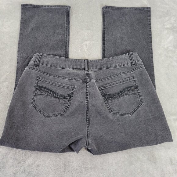 Riders By Lee Womens Jeans 16W Plus Boot Cut Muted Black Denim Zip Fly BOO6E - Picture 5 of 10